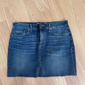 Blue Casual Mini Pencil Skirt